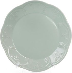 Набір 6 обідніх тарілок Leeds Ceramics Ø28.5см, кам'яна кераміка (м'ятні)