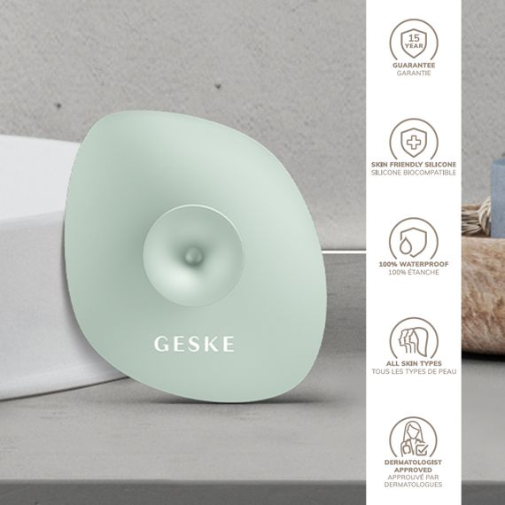 Щітка для обличчя GESKE Facial Brush 4в1 з тримачем green | Зображення 2