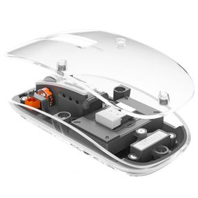 Бездротова миша WIWU Crystal WM105 Dual bluetooth+2.4G Grey