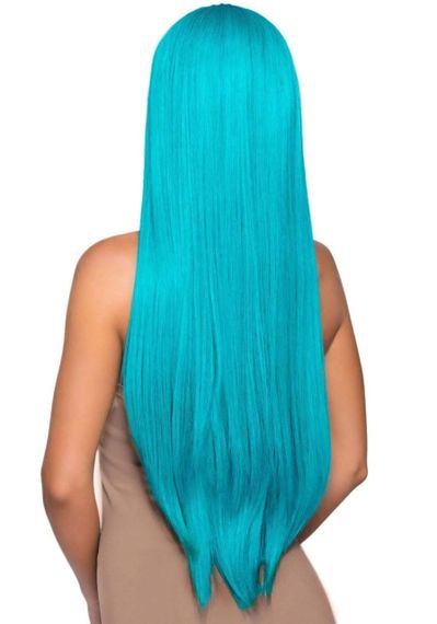 Перука Leg Avenue 33″ Long straight center part wig turquoise | Зображення 1