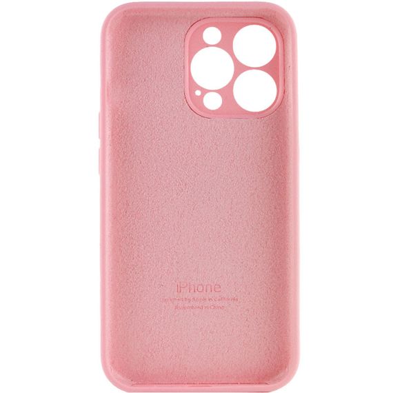 Чехол Silicone Case Full Camera Protective (AA) для Apple iPhone 14 Pro (6.1") Розовый / Light pink | Зображення 1
