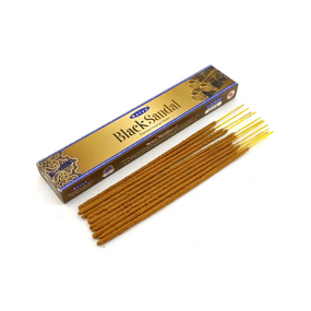 Аромапалички Black Sandal premium  Чорний Сандал 15г Satya 8904234411453