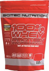 Протеїн Scitec Nutrition 100% Whey Protein Professional 500 g /16 servings/ Kiwi Banana
