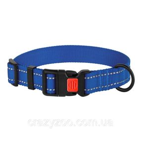Ошейник для собак BronzeDog Active M нейлоновый синий 2х30-40 см 51/1302/Т