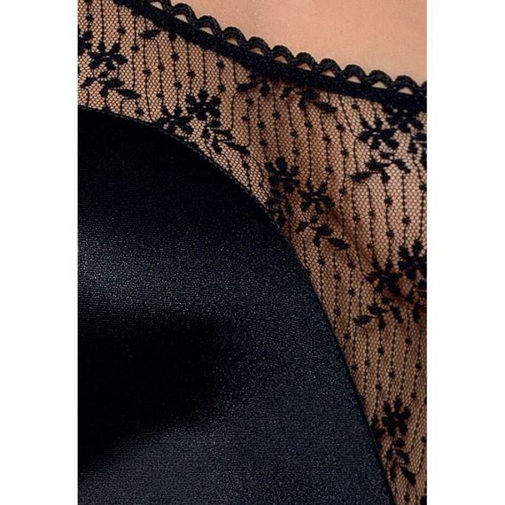 Розпродаж!!! Боді-монокіні з глибоким декольте PETRA BODY black XXL/XXXL — Passion Exclusive | Зображення 2