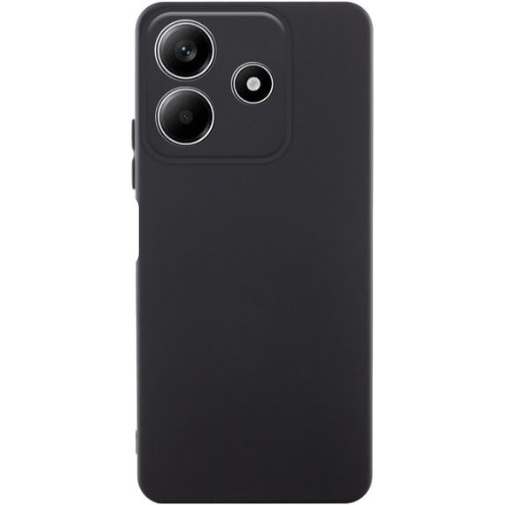 Чохол TPU GETMAN Liquid Silk Full Camera для Xiaomi Redmi Note 14 5G Чорний / Black