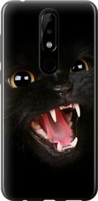 Чехол на Nokia 5.1 Plus Чёрная кошка "932u-1543-17620"