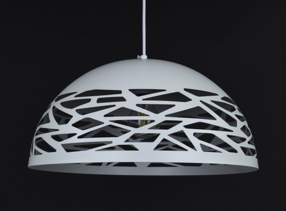 Люстра підвісна на 1 лампочку 27840 Білий 30-180х40х40 см. | Зображення 3