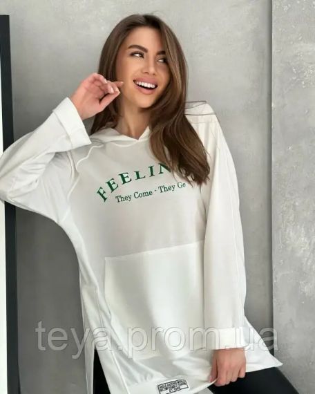 Толстовка цвет молочный размеры S, M, L, XL, 3XL, XXL FI_006996 | Зображення 2