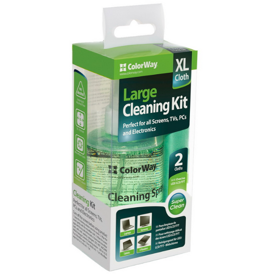 Набір чистячий для електроніки 200мл+2 мікрофібри ColorWay CW-5200 | Зображення 2