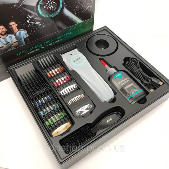 Електронна машинка для стрижки VGR V-001, Класна машинка для стрижки волосся Набір машинок WO-25 | Зображення 3