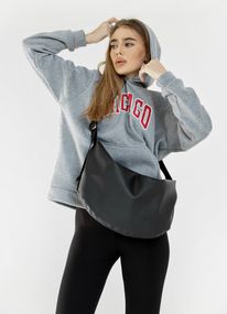 Сумка жіноча Sambag HOBO BAG-GLOVE Чорна 28 х 58 х 4 см (53400001)