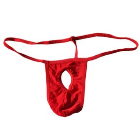 Сексуальні спокусливі еротичні труси з вирізом - еротична білизна червоний 24027