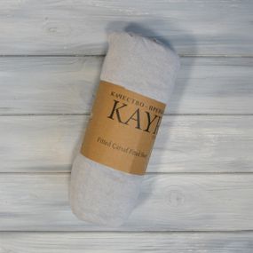 Простирадло 180х200+25 см трикотаж на резинці світло-сіре