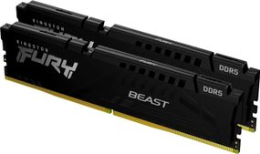 Память ПК Kingston DDR5 16GB KIT (8GBx2) 5200 FURY Beast KF552C40BBK2-16