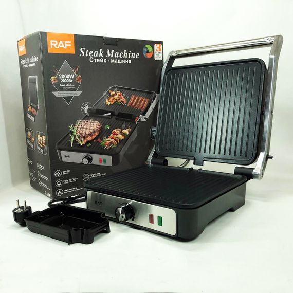 Притискний гриль RAF, Електрогриль для приготування стейків, Грильниця для стейків OW-89 | Зображення 9