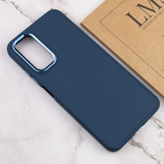 TPU чохол Bonbon Metal Style для Samsung Galaxy A14 4G/5G Синій / Cosmos blue | Зображення 3