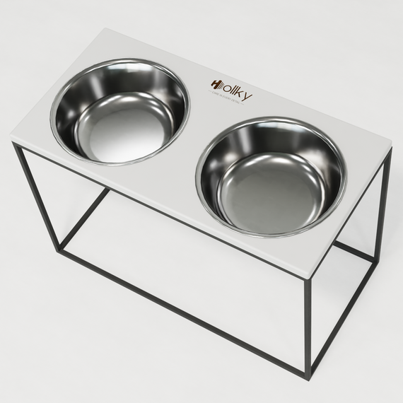 Миски на подставке для очень больших собак Hollky Base XXL40 (2 × 2,8 л) BXXL40-643240-GRWH | Зображення 9