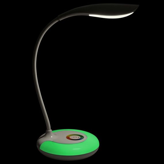 Настольная цветная LED RGB лампа с USB SL-84 5W WH | Зображення 4