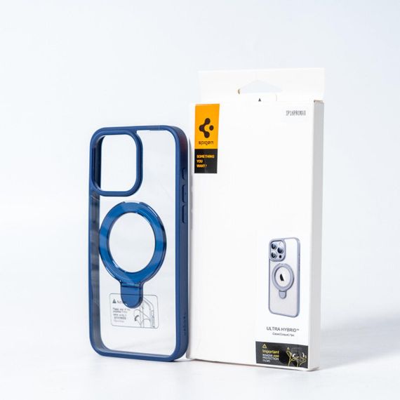 Чохол для смартфона Spigen AAA Magnetic Ring for Apple iPhone 15 Pro Max Blue | Зображення 4