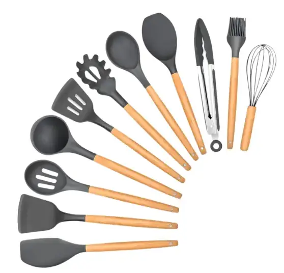 Кухонний набір із 12 предметів ZP-053 Сірий