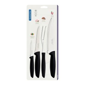 Набір ножів Tramontina Plenus black, 4 предмети