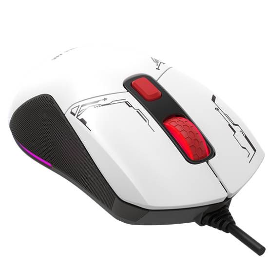 Мишка XTRIKE ME GM-316, ігрова, 7200dpi., 6кн., 13 режимів RGB, 2 панелі, біла | Зображення 6