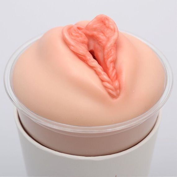 Мастурбатор-вагіна Naked Factory Cup Sleeve V–4, наскрізний Sex Aura | Зображення 4