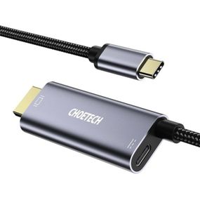 Кабель мультимедийный USB-C to HDMI M 1.8m 4K60Hz Choetech (XCH-M180GY)
