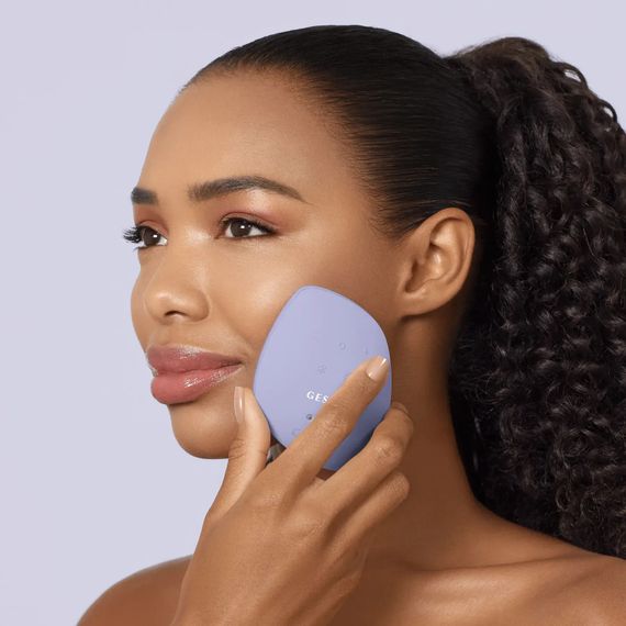 Ультразвуковая маска тепло и холод GESKE Sonic Warm&Cool Mask 9в1 white, Фиолетовый | Зображення 3