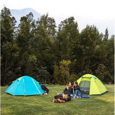 Палатка Naturehike тримісний P-Series NH18Z033-P 210T/65D блакитний (6975641887331) | Зображення 4