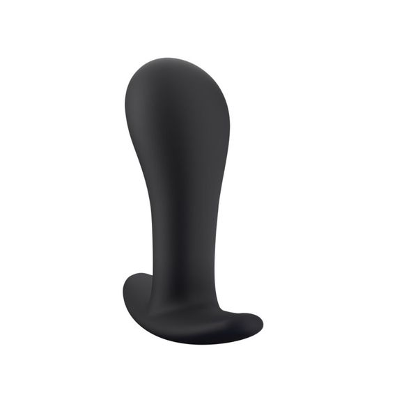 Анальна пробка Fun Factory BOOTIE M, чорна, діаметр 3,3 см, тонкий обмежувач | Зображення 1