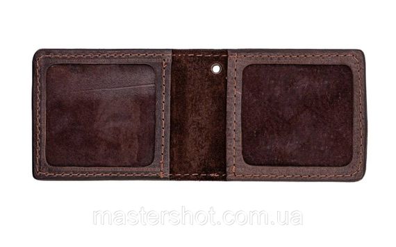 Обкладинка на документи шкіряна Дозвіл на зброю (коричневий) MS | Зображення 1