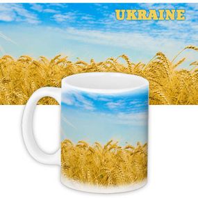 Кружка с принтом Колоскове поле 330 мл (KR_UKR083)
