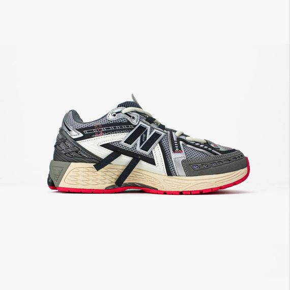 Демісезонні кросівки New Balance весна літо колір сірий/білий/червоний | Зображення 4