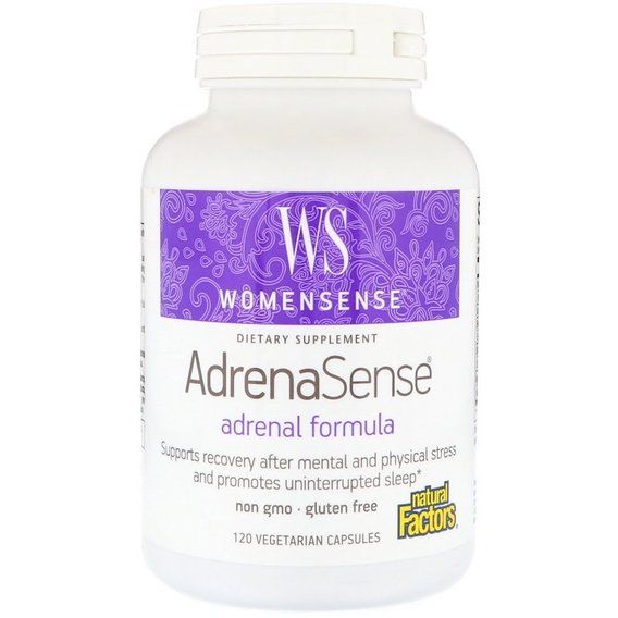 Комплекс для повышение либидо Natural Factors WomenSense AdrenaSense Adrenal Formula 120 Veg Caps NFS04942