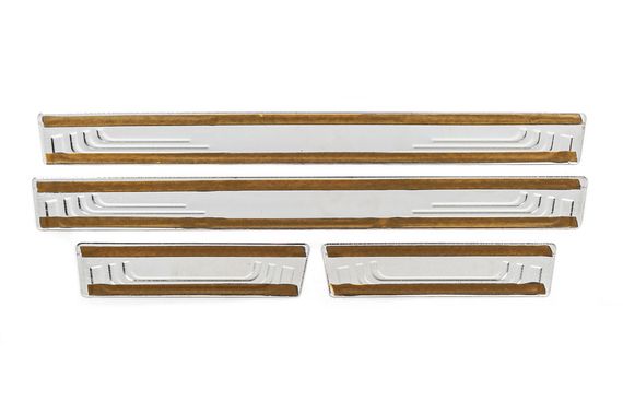 Накладки на пороги V-2 (4 шт., нержавейка) для Renault Megane I 1996-2004 гг | Зображення 3