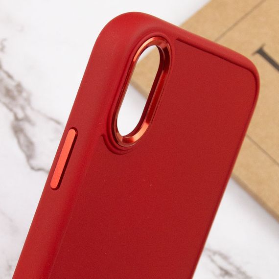 TPU чехол Bonbon Metal Style для Apple iPhone XS Max (6.5") Силикон, Красный / Red | Зображення 4