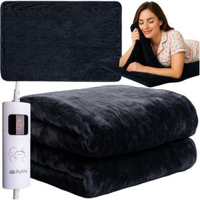 Електроковдра з підігрівом RUHHY 180×130 см, 6 режимів, чорна
