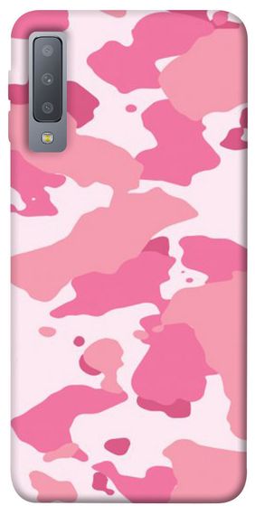 Чохол IBANAN Рожевий камуфляж 2 для Samsung A750 Galaxy A7 (2018), Рожевий