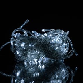 Новорічна гірлянда кімнатна нитка 10 м 120 LED білий провід Білий W120LED10MWW