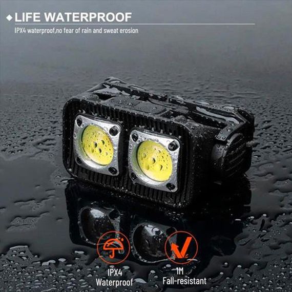 Ліхтар налобний з датчиком руху XPRO WH-0218-XPG, з Li-Ion акумулятором, зарядка Type-C, 500 лм, 80 м, 3 діоди (білий, жовтий, червоний) (47512-0218_167) | Зображення 6