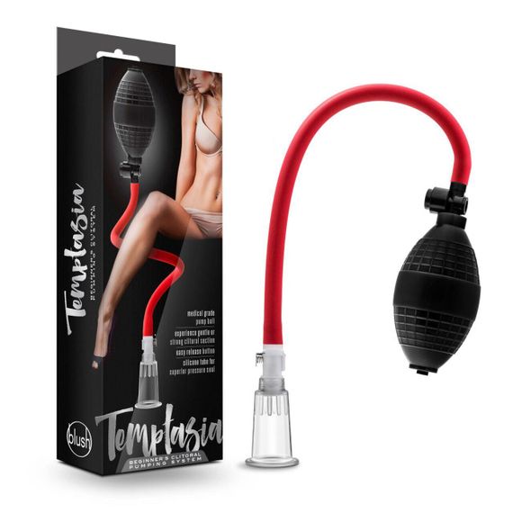 Вакуумная помпа для клитора Blush Temptasia – Beginner's Clitoral Pumping System, механическая, груша sexstyle | Зображення 14