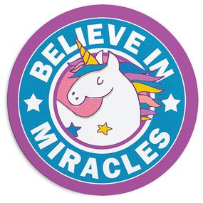 Килимок для мишки круглий Believe in miracles 20 см (RKYL_23F063)