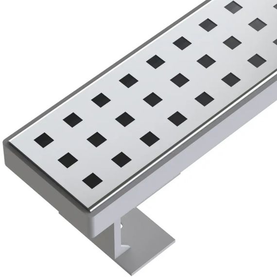 Душевой канал с горизонтальным фланцем Maxiflow Standart Line 80 см решетка Квадрат 4022.TY050K.080.1 | Зображення 3