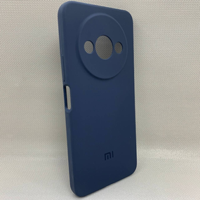 Чохол з логотипом для Xiaomi Redmi A3 | Протиударний | Soft Touch | Синій