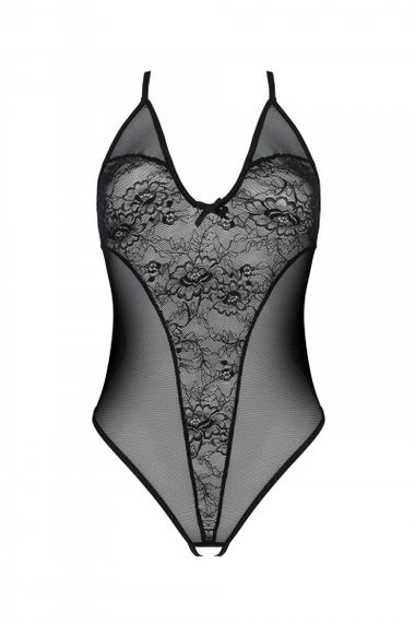 Боди с ажурным декором и интимным вырезом Passion Ursula Body, Черный, L, XL, L/XL | Зображення 2