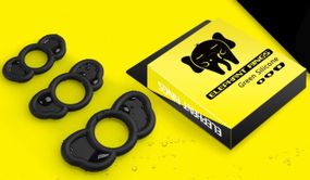 Набір із 3 шт силіконових ерекційних кілець Elephant rings, BS6000026 sexstyle