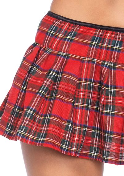 Костюм Leg Avenue Miss Prep School Красно-белый S/M | Зображення 5