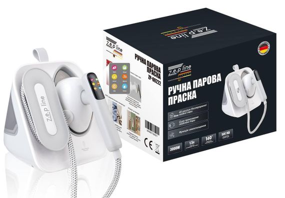 Ручна парова праска 3000Вт Zepline ZP-00222 (Білий)